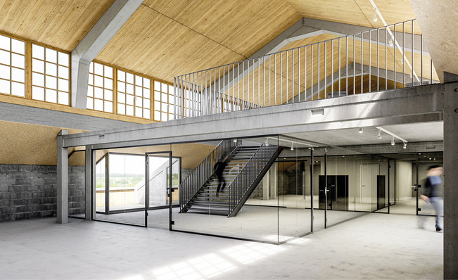 Mit dem Uniquin  Raumsystem von Dorma-Glas lassen sich Räume strukturieren, dabei wird die Großzügigkeit der vorhanden Innenräume weiterhin gewährleistet.