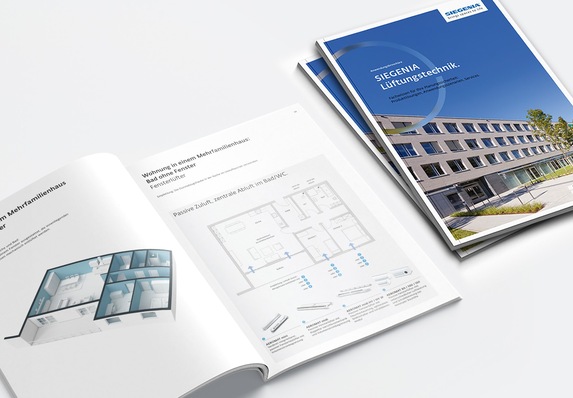 Auf insgesamt 68 Seiten bietet die neue Anwendungsbroschüre „SIEGENIA Lüftungstechnik“ gebündelte Informationen zur fachgerechten Planung dezentraler Lüftungslösungen.