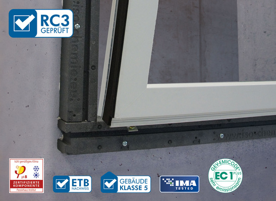 Mit dem RC3-geprüften Vorwandmontagesystem ISO-TOP WINFRAMER „TYP 3“ haben Einbrecher keine Freude!