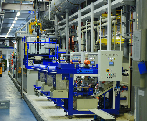 Die neue Galvanikanlage bei Gretsch-Unitas