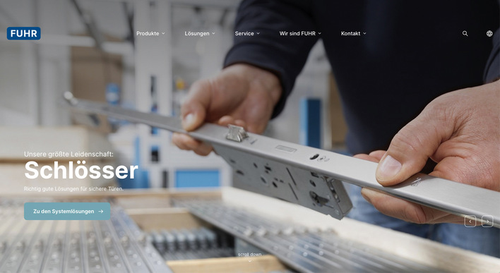 Fuhr formuliert prägnant seine Kernbotschaft: Leidenschaft für Schlösser. Diese Leidenschaft zeigt sich auch in der modernen Anmutung der vielschichtigen Website