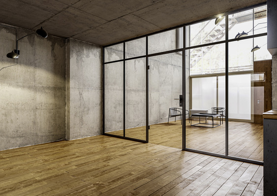 Mit den neuen Sprossen lassen sich bei den Uniquin Trennwandsystemen nun auch große Glasflächen optisch ansprechend unterteilen.