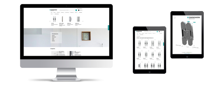 Der Simonswerk Produktselektor im neuen Design und mit mehr Funktionen ist auf allen Medien komfortabel einsetzbar.
