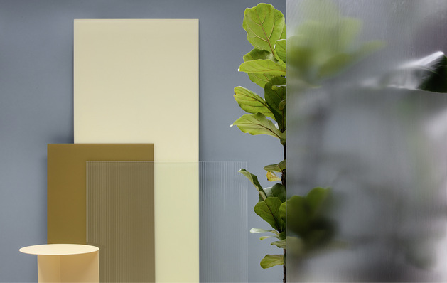 Die Designgläser von Omnidecor geben Planern einen großen Gestaltungsspielraum.