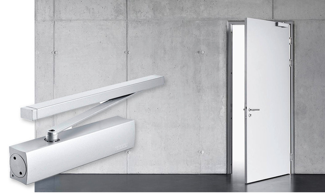 Der Geze TS 5000 SoftClose schließt Türen ­sicher, sanft und leise, ohne ­Endschlag.