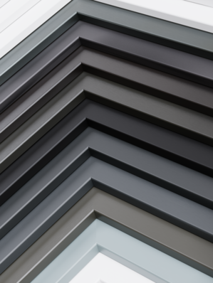 Die Farbpalette bei GEALAN-acrylcolor  hat insgesamt neun Standard-Farbtöne, außerdem gibt es 50 weitere Sonderfarben auf Anfrage.