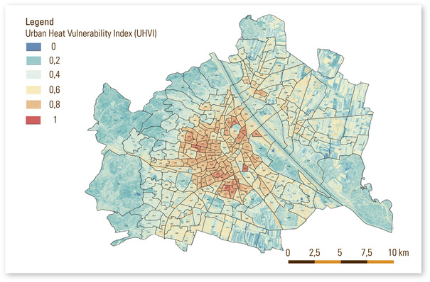 © Grafik: www.wien.gv.at/stadtentwicklung/energie/hitzekarte.html
