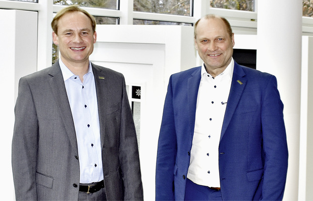 Geschäftsführer Florian Kneer (l.) und der kaufmännischen Leiter Hans-Jürgen Aigner