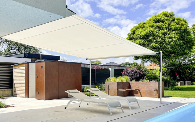 Das Unternehmen hat eine motorisierte Variante der innovativen Schattenlösung entwickelt.