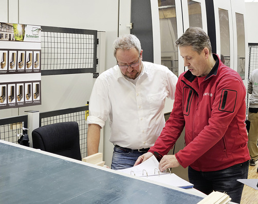 im Bild: Wolfgang Schneider GL – links, Bernd Jörg GL Oertli – rechts.