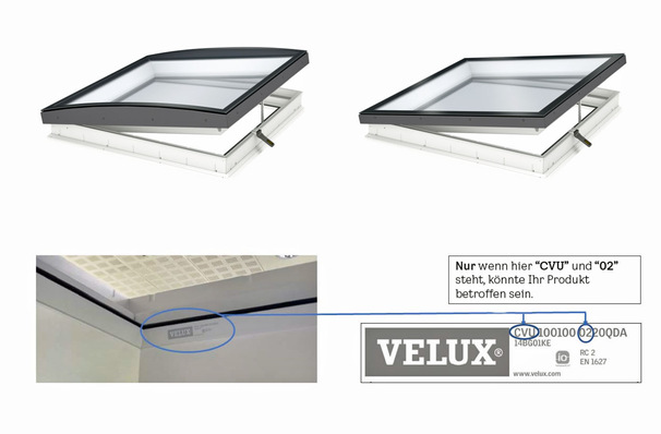 Der Produktcode befindet sich auf dem Typenschild des Fensters.