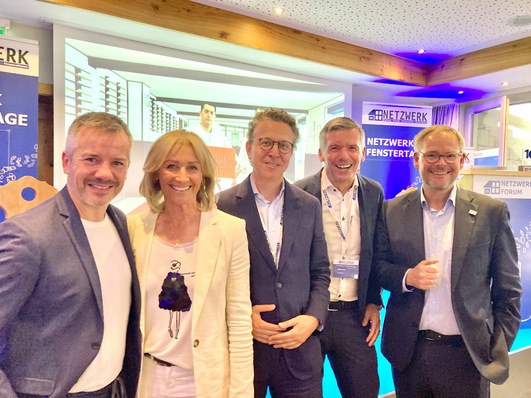 v.l.: Markus Hofmann, Michaela Gerg, Dr. Constantin Greiner, Oliver Frey und Frank Lange