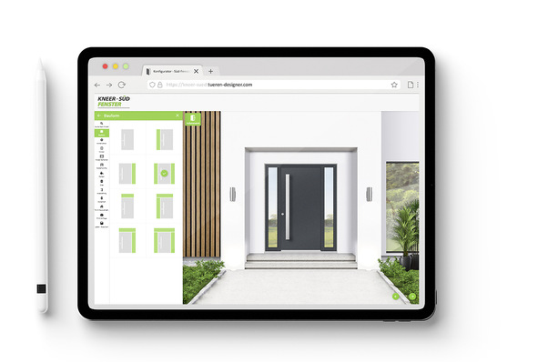 Mit dem Haustüren-Konfigurator ist Kneer-Südfenster ein High-light gelungen. Der schwäbische Hersteller von Haustüren im Premiumsegment gibt seinen Kunden und Interessenten damit ein perfektes Tool an die Hand, um schneller, einfacher und besser zur Wunsch-Haustür zu gelangen.