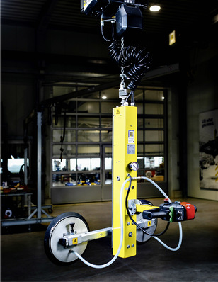  Die Vakuumheber des Anbieters gibt es für verschiedene Anwendungen in der Produktion. Dabei lassen sie sich mit der komfortablen Hova-Steuerung ausstatten.