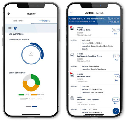 Die Produktion in der Hand: Die  A+W Smart Companion App sorgt für kürzere Wege in Der Fertigung, Kostenersparnis und effizientere Nutzung der Arbeitszeit.