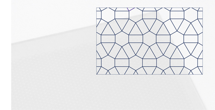 Der teilweise Abtrag der Beschichtung auf dem Glas ­ermöglicht den vollem ­Mobilfunk- und Datenempfang.