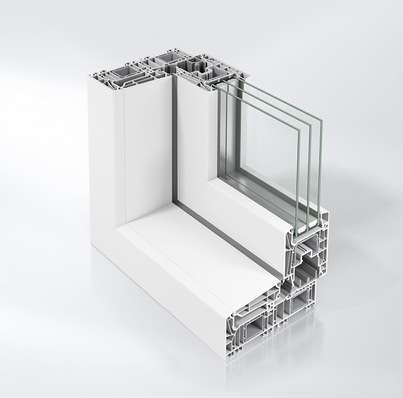 Innovatives Schiebesystem für den Bau von Fenstern und Türen inklusive der Möglichkeit einer gesicherten Spaltlüftung mit Abstellweite von 6 mm.