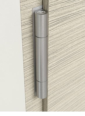  Das neue Band „Objecta 2039/160/­56-4“ für gefälzte Türen hat einen ­Rollen-Durchmesser von nur 20 mm, kann jedoch auch 300 kg schwere ­Türen tragen. Zudem gibt es eine Version mit Flügeldichtung und eine Version für stumpf einschlagende Türen.