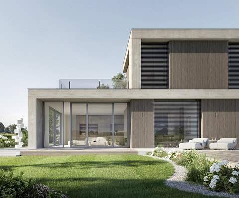  Das Insektenschutz-Seitenrollo ­GrandSlide von Warema wurde ­speziell für besonders große Fensterelemente entwickelt.