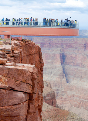  Der Skywalk im Grand Canyon in Nevada (USA) ﻿