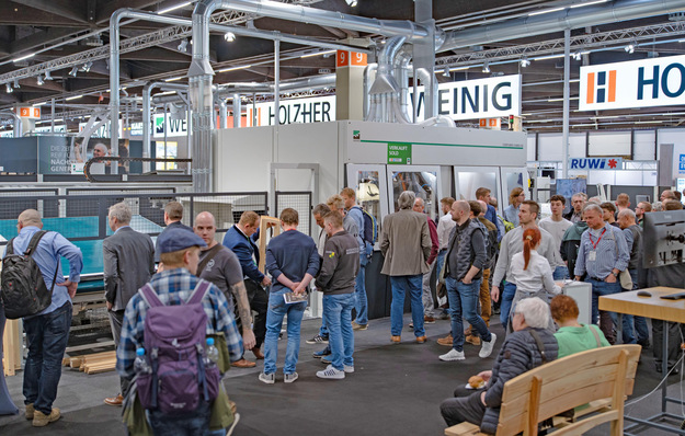  Stets gut besuchter Weinig-Messestand auf der Holz-Handwerk 2024