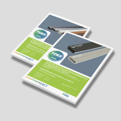 Swisspacer veröffentlicht als einer der ersten Hersteller die FDES für die Warme Kante-Abstandhalter vom Typ Swisspacer Advance, Ultimate sowie die Swisspacer Wiener Sprossen.