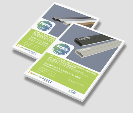  Swisspacer hat kürzlich die FDES (Fiche de Déclaration Environnementale et Sanitaire) für die Warme Kante-Abstandhalter ­Swisspacer Advance, Ultimate sowie die Swisspacer Wiener Sprossen veröffentlicht.