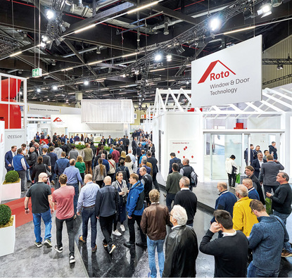  Voller Erfolg auf der Fensterbau: Gäste aus aller Welt strömten in die „Roto City“. 