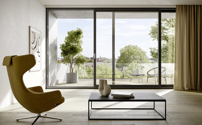  Licht und Luft für Stadtwohnungen: primePort AS spart Platz und ist wegen seiner Dichtigkeit auch für ­Hochhäuser geeignet.