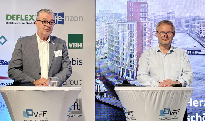 Erfol﻿greiches Zusammenspiel: Verbandspräsident Helmut Meeth und VFF Geschäftsführer Frank Lange