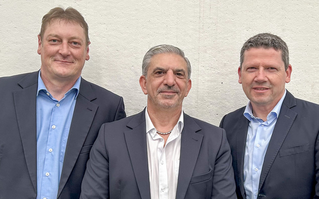 Dirk Schubert, Fabian Ceulemans und Torsten Koch von Biesse