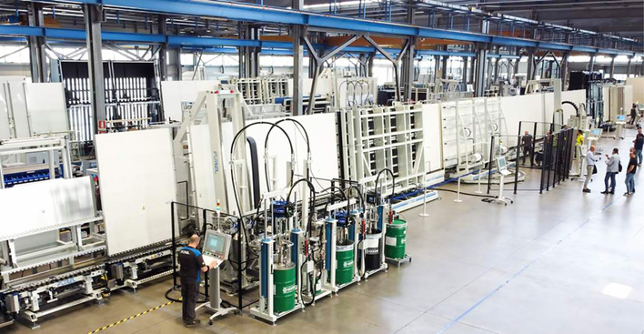 In der Werkhall﻿e in Roncade ­werden ­alle Forel-Anlagen gefertigt und anschließend umfangreich ­getestet.