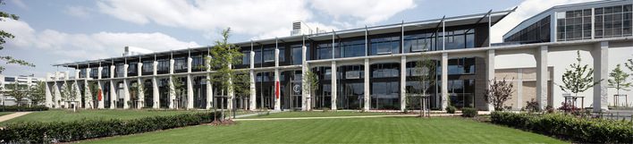 Der Factory Campus in Düsseldorf – 34.000 m2 modernster Coworking Space für junge, dynamische Unternehmen.