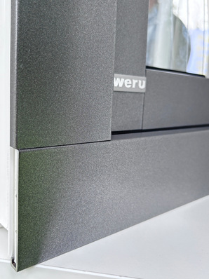 Weru-USP bei Calido: Aluschale mit stumpfen Stoß