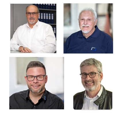 von oben links nach unten rechts: Werner Spohn, Eike Gehrts, Alexander Dupp, Werner Tober
