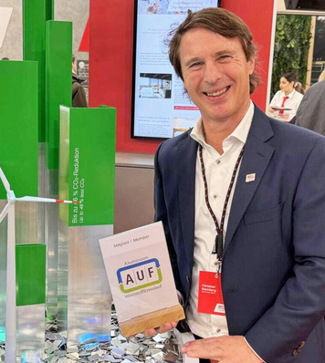 Vorstand Global Market Christian Steinberg setzt auf Nachhaltigkeit und Aluminiumrecycling über den AUF.