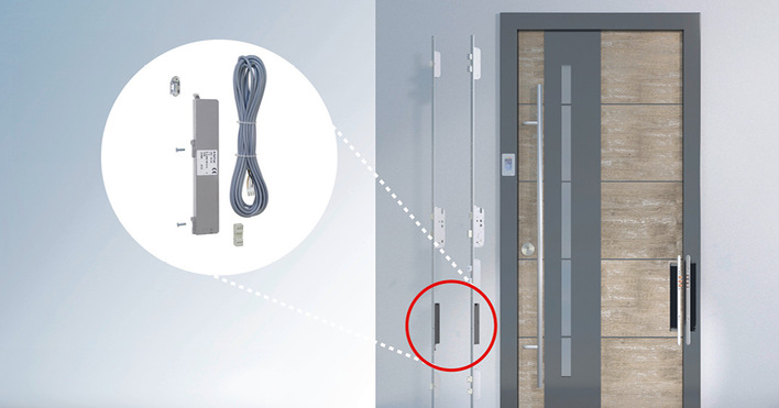 Der Einsatz des A-Öffners ist prädestiniert für Eingangstüren von Wohnhäusern, Büros und öffentlichen Einrichtungen, bei denen hohe Sicherheitsanforderungen gelten.