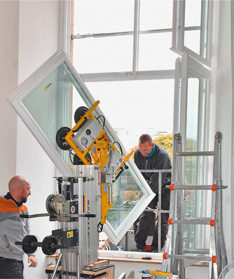 Sanierungsarbeiten am Stuttgarter neuen Schloss, die 2020 abgeschlossen wurden.