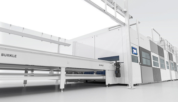 Die IFL (Inline Flat Lamination) Laminieranlage von Bürkle setzt auf ein dreistufiges Laminierkonzept.