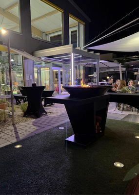 Der Kunde kann seine „zukünftige“ Terrasse in der Ausstellung von Berger durch Visualisierungen live erleben.