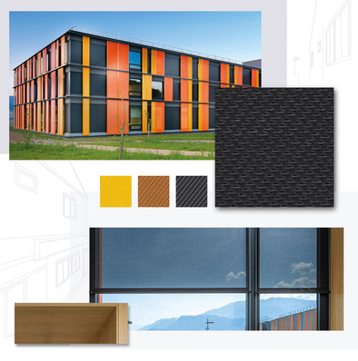 Um möglichst vielen Bedürfnissen gerecht zu werden, bietet Mermet mehrere Gewebe in verschiedenen Dichten an. Screen Vision und Panama Pro bieten vier Optionen, M-Screen und Optimal 3 und Ulterio zwei Optionen.