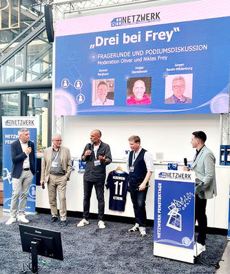 Mit dem Abschluss-Talk „Drei bei Frey“ konnten Niklas und Oliver Frey die Netzwerk Fenstertage erfolgreich ­schliessen, bevor es in die Abendveranstaltung ging.