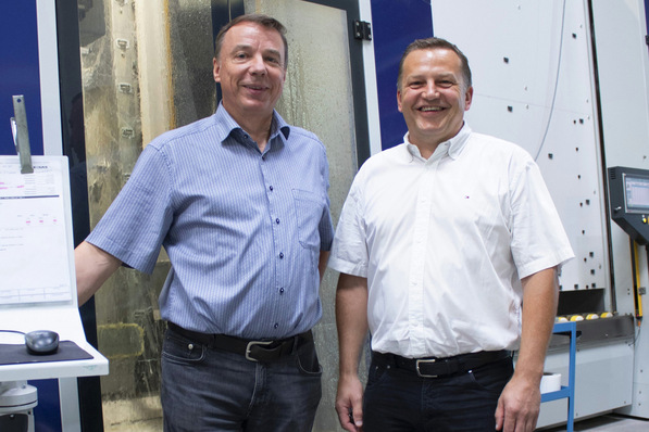 Alfred Thiele and Franz Schachner (right).