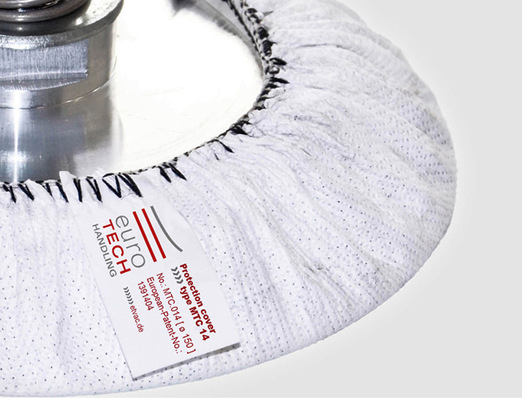 D﻿ie MTC Schutzüber­züge ­werden direkt über die Saug­plattendichtungen gezogen. Im Angebot befinden sich ­viele verschiedene Größen, auch für ovale Sauger.