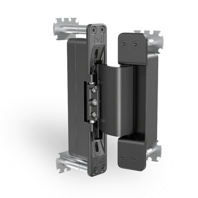 Hahn VL-Band AT – das bislang ­einzige verdeckt liegende Türband, das die anspruchsvollen Prüfkriterien des SKG ­erfüllt hat.