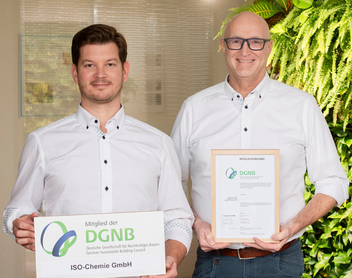 Johannes Kohler, Leiter Produktmanagement und Andreas Lange, Leiter Produkt- und Anwendungstechnik bei ISO-Chemie