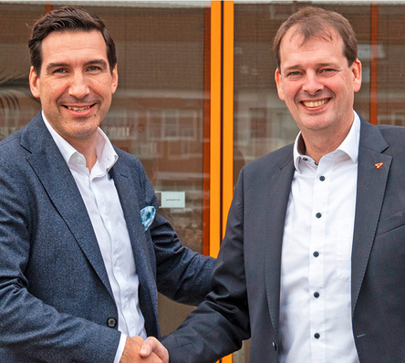 Marcus Pannier, Regional President bei Forterro und Bernd Hillbrands, Gründer von Orgadata.