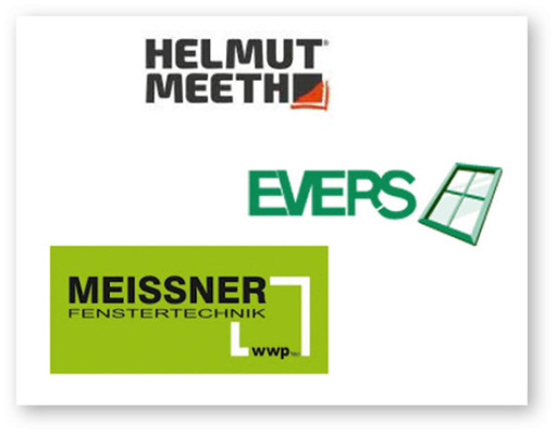 Künftig gemeinsam unter dem Dach der Do F﻿enster Gruppe GmbH: Die Unter­nehmen Helmut Meeth, Evers Bauelemente und Meissner.