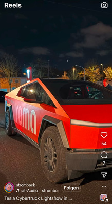 Die Roma-Cybertruck Aktion fand sich schnell im Internet, und wurde auch von der Tagespresse aufgegriffen.