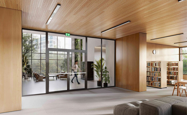 Im Mittelpunkt bei Vetrotech steht das neue Brandschutzglas ­Contraflam One.